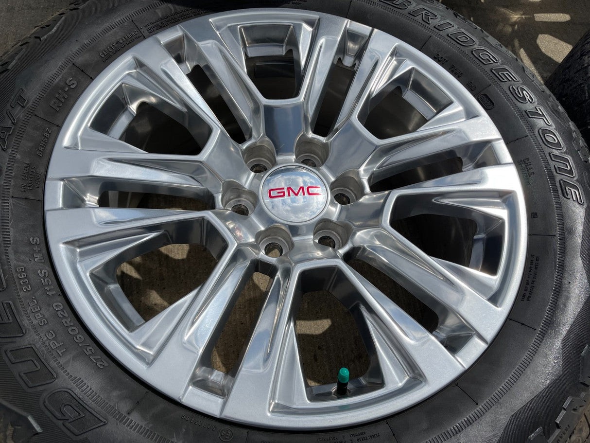 20" GMC Sierra Yukon Denali OEM 5917 wheels rims Chevy 2021 2022 2023 2025 2026 Texas Truck Tire
