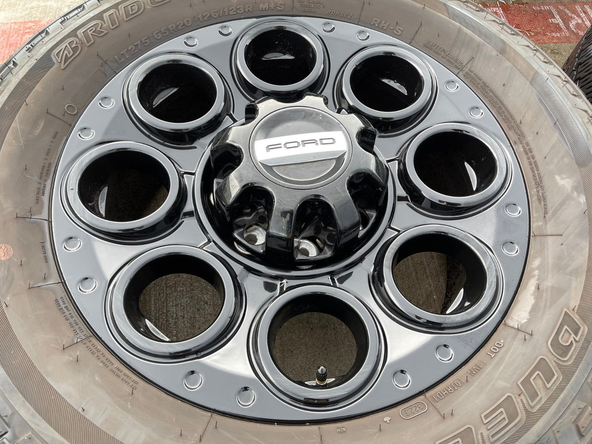 20" Ford F-250 F-350 OEM black TREMOR 10299 10484 wheels rims 2023 2024 2025 Texas Truck Tire