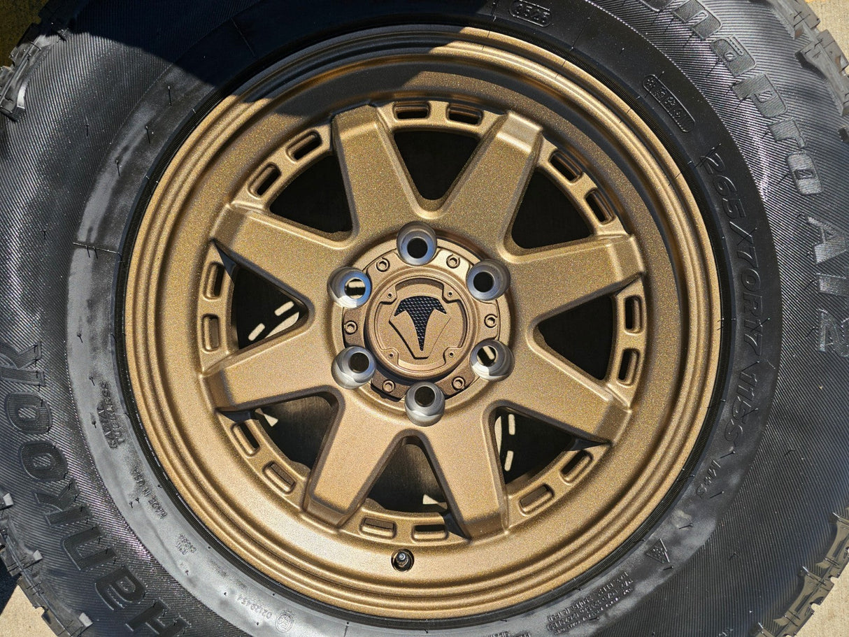 17" 4Runner Toyota Tacoma OEM BRONZE wheels rims FJ HANKOOK DYNAPRO A/T2 NEW Texas Truck Tire
