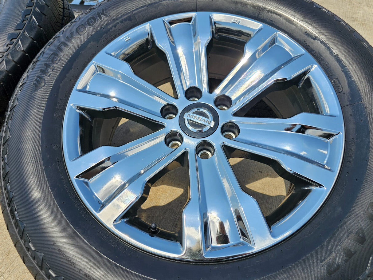 20" Nissan Titan Armada OEM 62753 wheels rims 2018 2019 2020 2022 2023 2024 2025 Texas Truck Tire