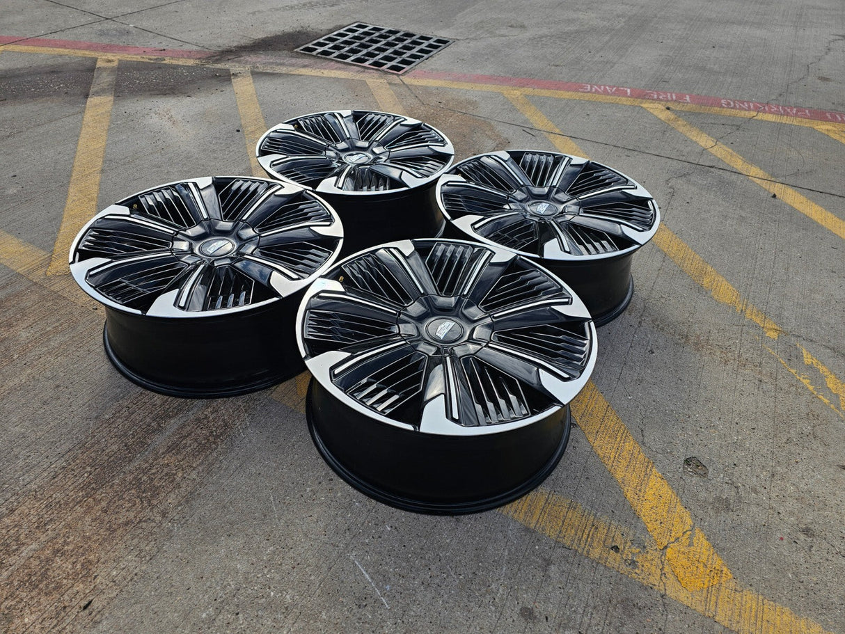 24" Cadillac Escalade IQ EV OEM 8x165 wheels rims Hummer 2500 2024 2025 2026 NEW Texas Truck Tire