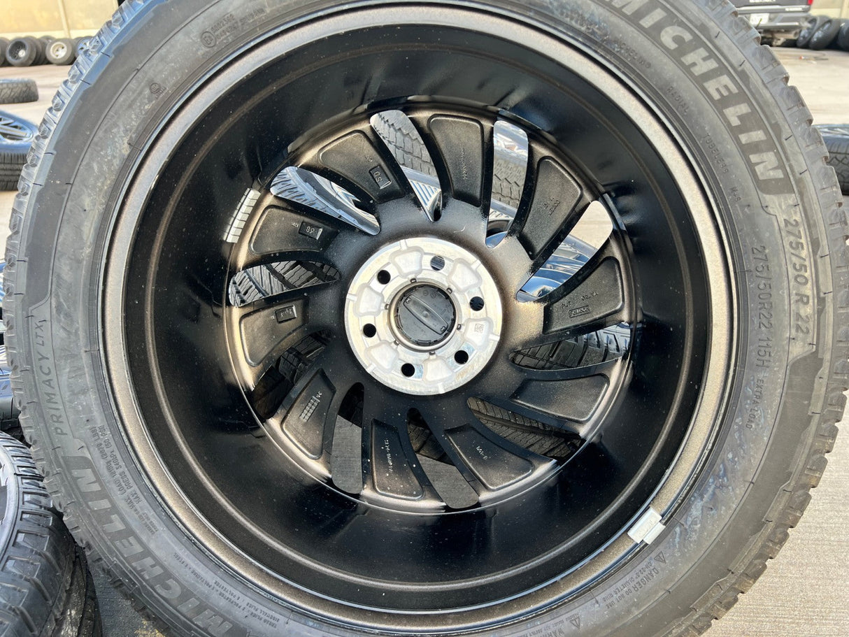 22" Lincoln Navigator OEM 10665 rims wheels BLACK LABEL 2025 2026 MICHELIN NEW Texas Truck Tire