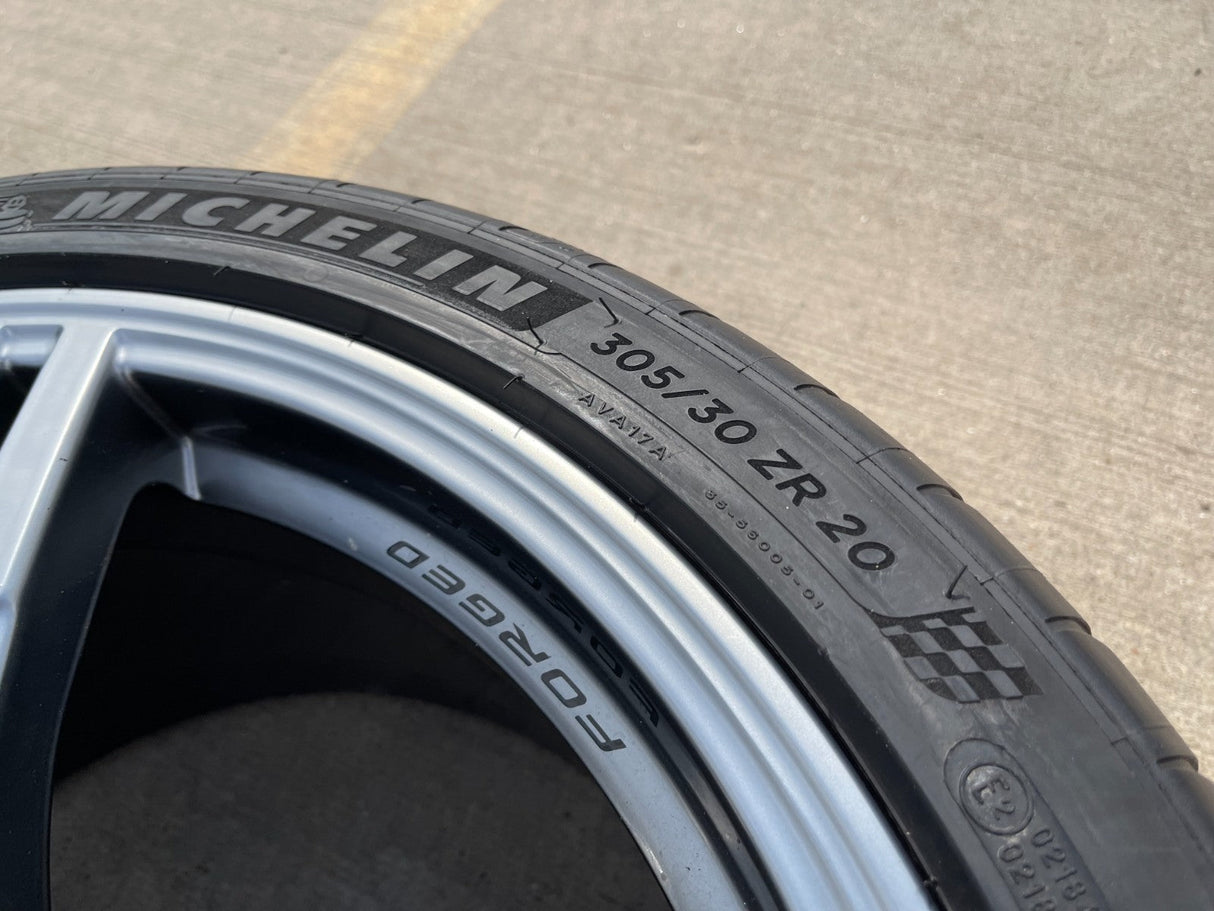 19" + 20" Chevy Corvette Z06 C8 OEM FORGED 94027 94028 wheels rims 2024 2026 Texas Truck Tire