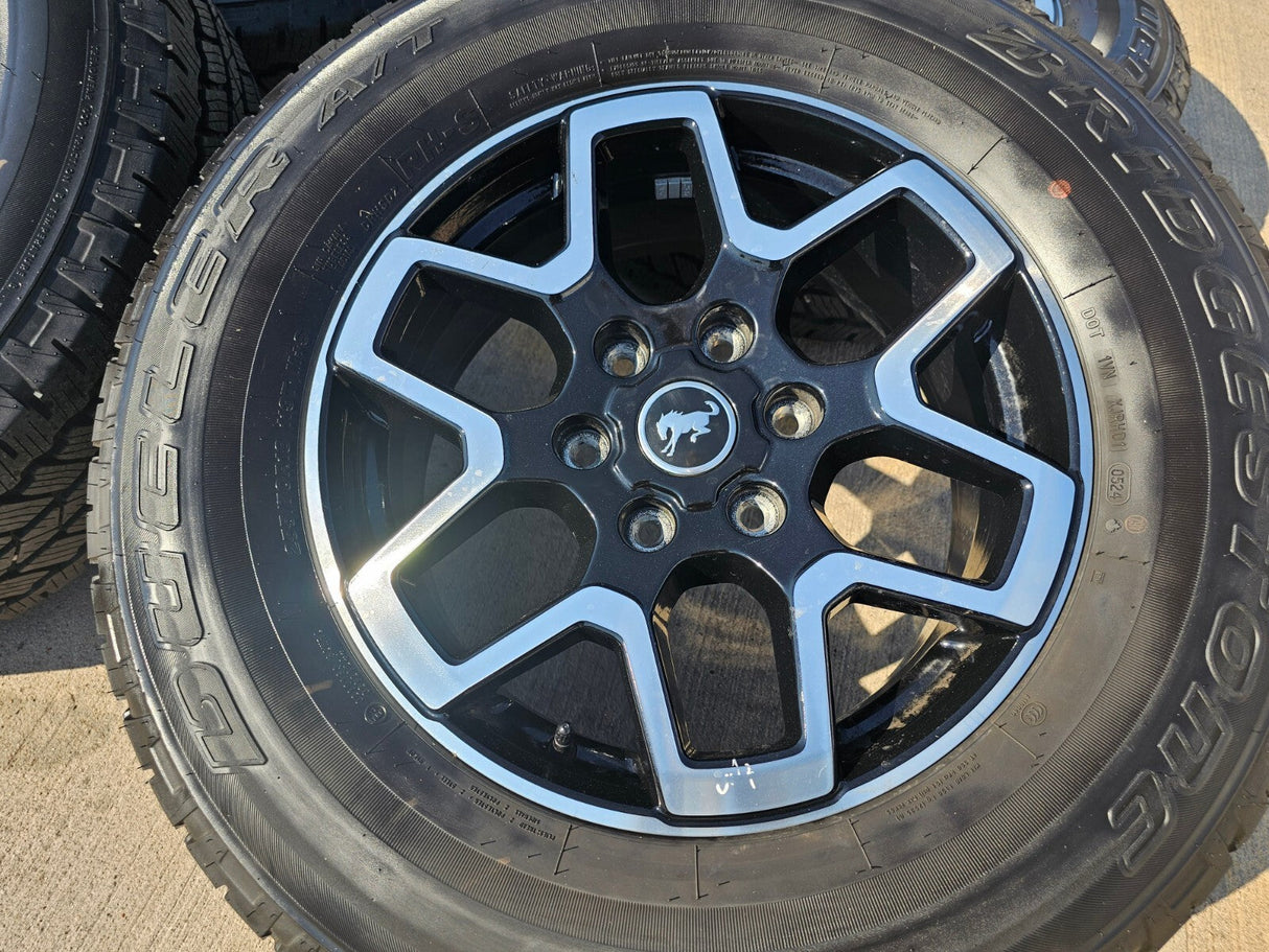18" Ford Ranger Bronco wheels rims tires black 95213 tires 2023 2024 2025 NEW Texas Truck Tire