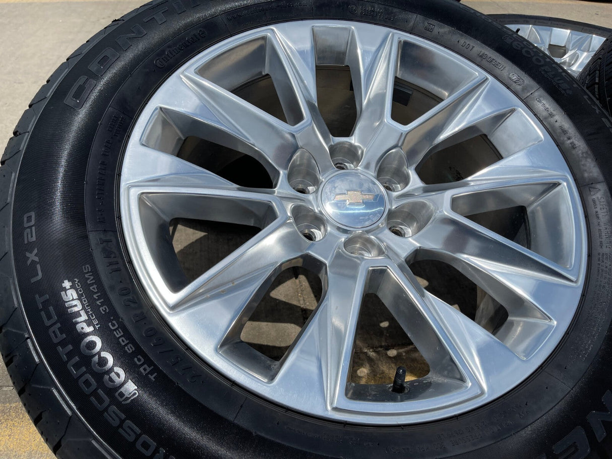 20" Chevy Tahoe Silverado LTZ 5920 OEM wheels rims Yukon 2023 2024 2025 2026 NEW Texas Truck Tire