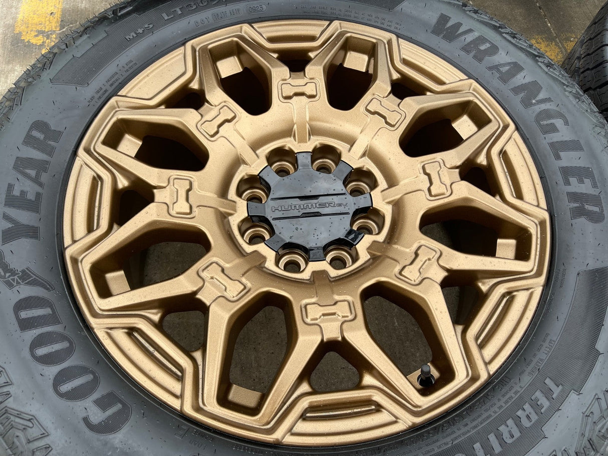 22" Hummer EV HEV 2500 OEM 8x165 14094 wheels rims 2024 2025 2026 NEW GOODYEAR Texas Truck Tire