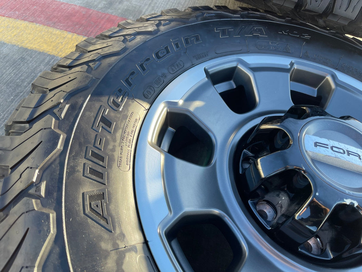 18" Ford F-250 F-350 OEM TREMOR rims wheels 10482 BFG KO2 A/T Texas Truck Tire