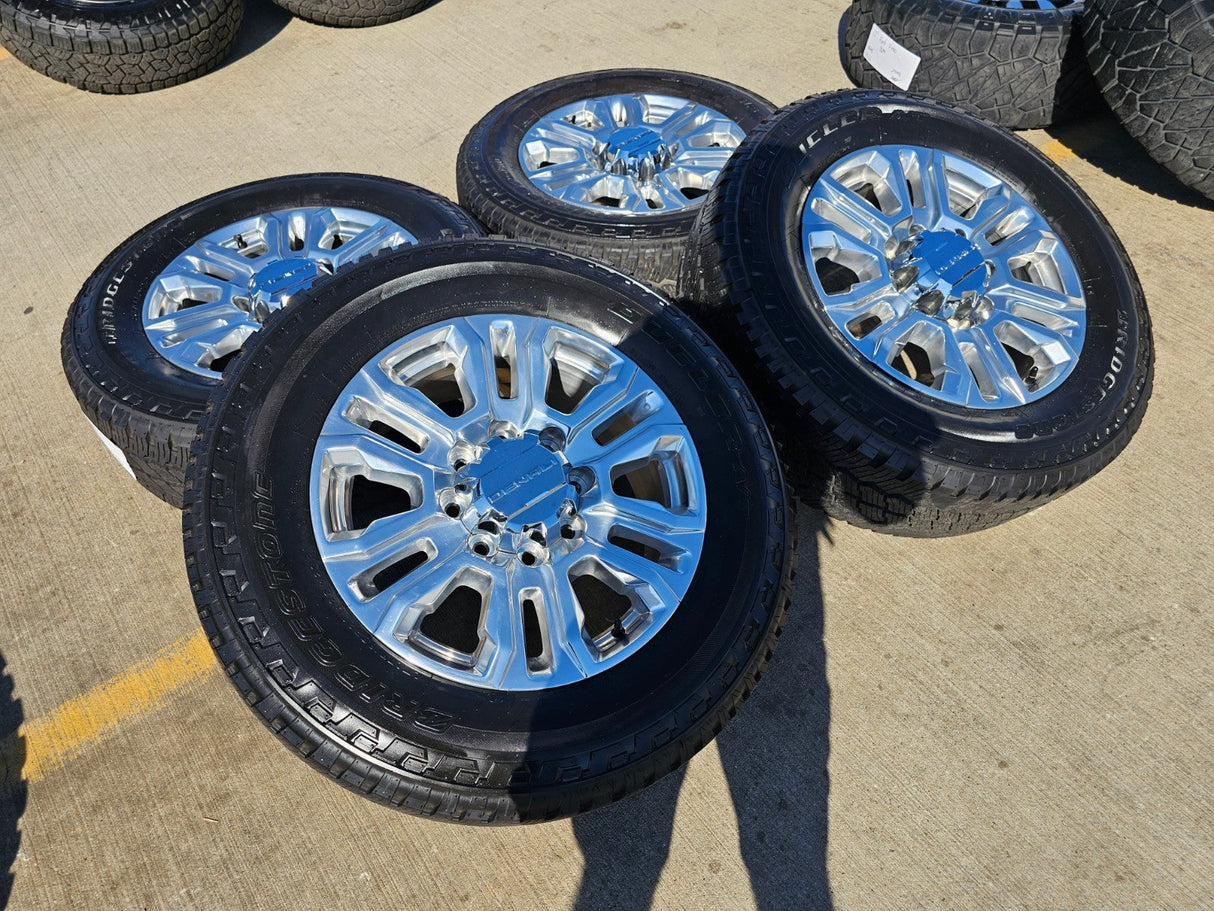 20" GMC Sierra Denali 2500 3500 OEM 5957 wheels rims tires 2023 2024 2025 2026 Texas Truck Tire