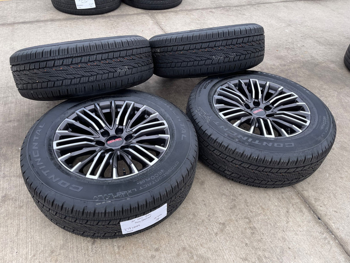 20" GMC Sierra Yukon Chevy Silverado OEM wheels rims 2024 2025 2026 NEW Texas Truck Tire