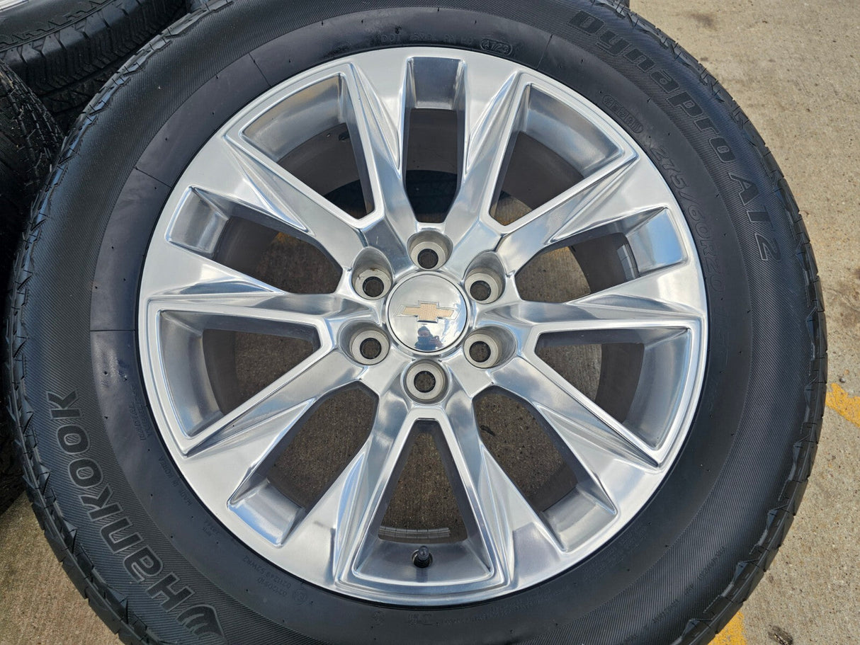 20" Chevy Tahoe Silverado LTZ 5920 OEM wheels rims Yukon 2023 2024 2025 2026 Texas Truck Tire