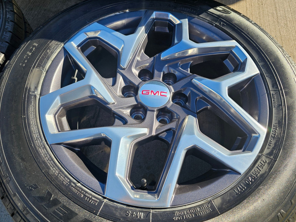 20" GMC Sierra Yukon AT4 Tahoe Silverado 95369 OEM wheels rims NITRO Texas Truck Tire