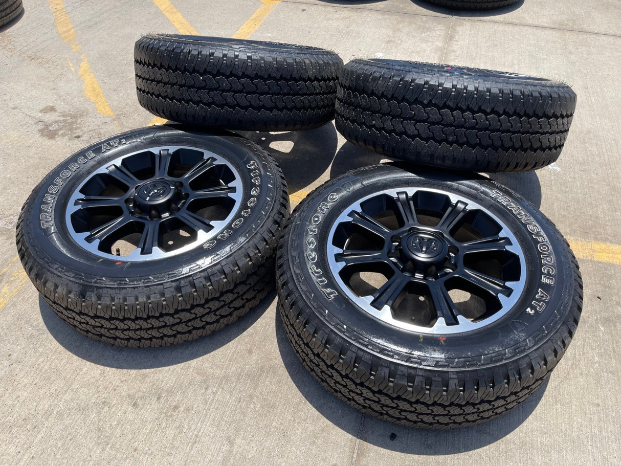20" Dodge Ram 2500 3500 LARAMIE OEM wheels rims A/T tires 2025 2026 NEW Texas Truck Tire