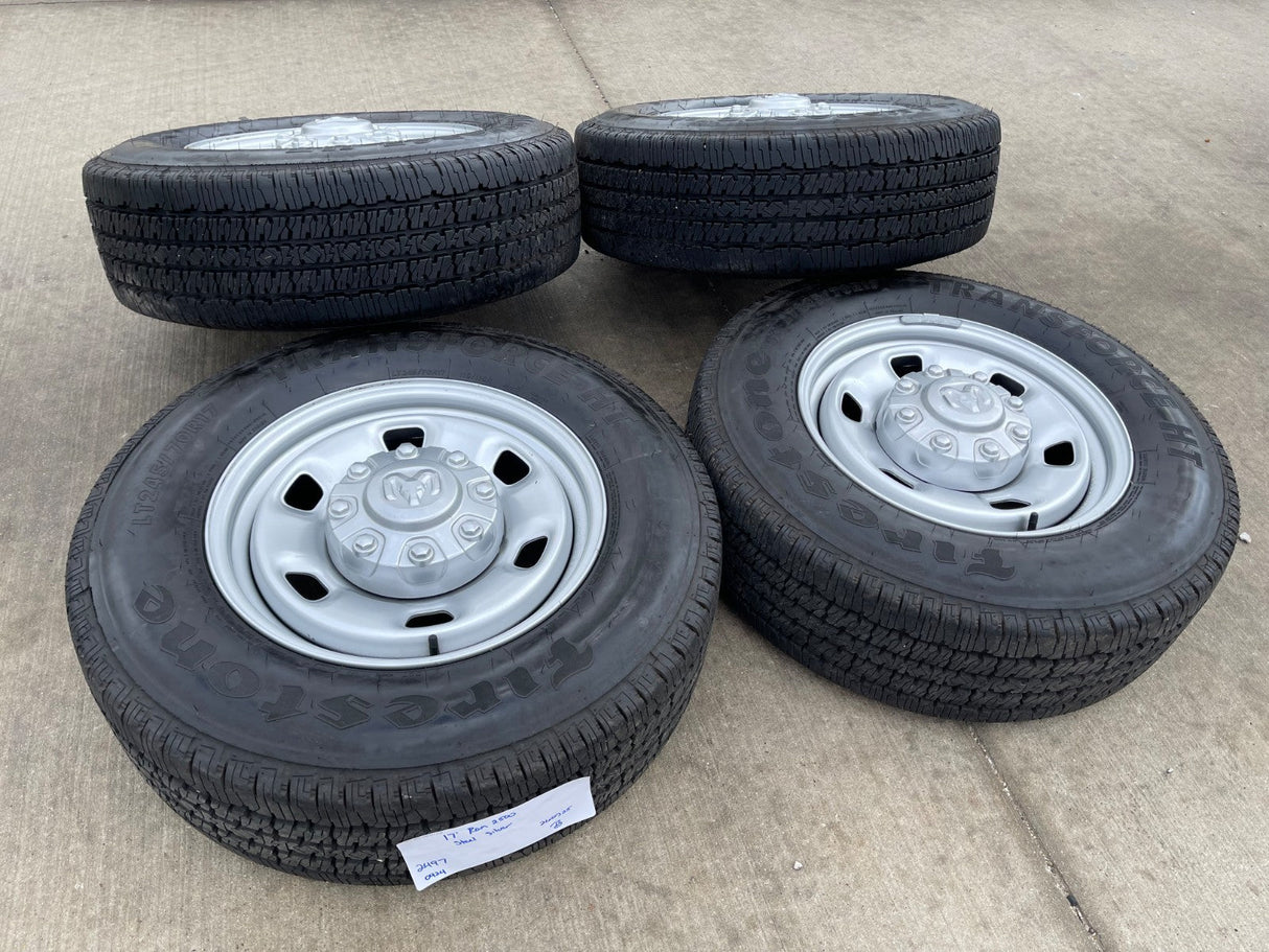 17" Ram 2500 3500 Laramie Power Wagon OEM 2497 wheels rims 2024 2025 2026 NEW Texas Truck Tire
