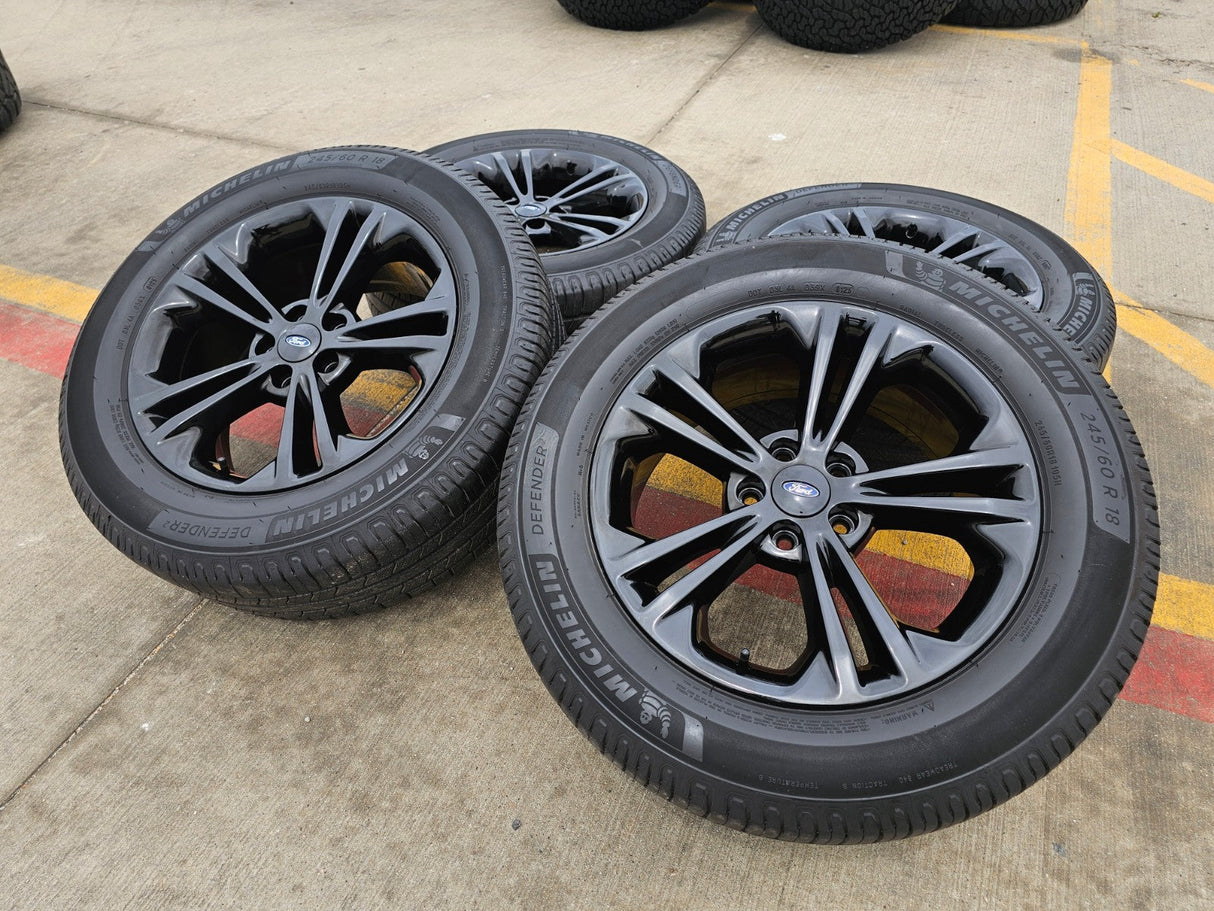 18" Ford Explorer Sport OEM rims wheels black 3922 Taurus tires MICHELIN Texas Truck Tire