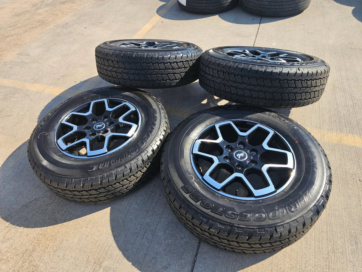 18" Ford Ranger Bronco wheels rims tires black 95213 tires 2023 2024 2025 NEW Texas Truck Tire