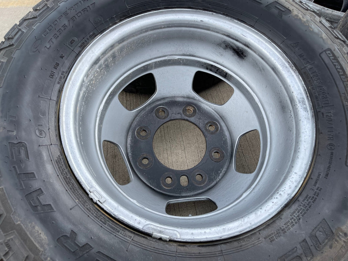 17" Dodge Ram 3500 Dually Laramie 8x200 wheels rims 2703 2704 OEM tires COOPER Texas Truck Tire