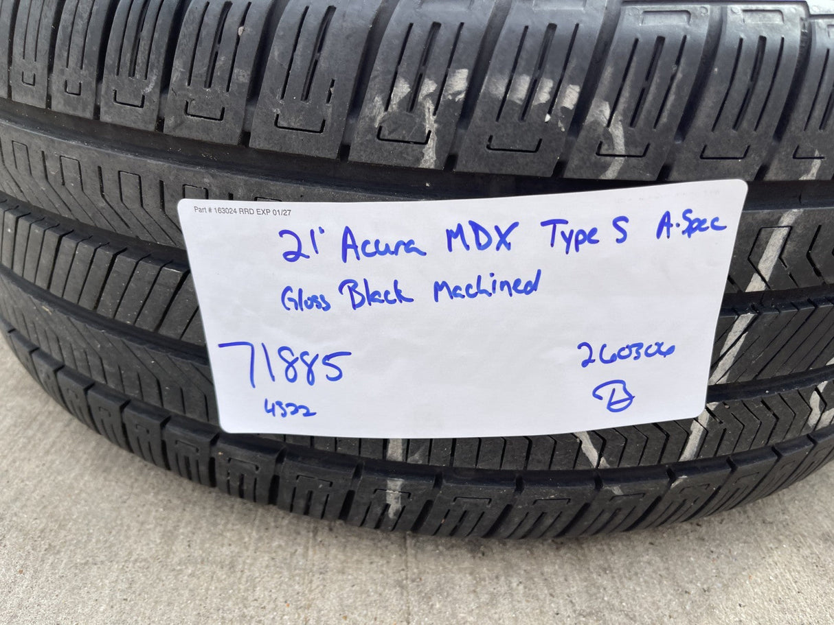 21" Acura MDX Type S OEM wheels rims 71885 Honda Ridgeline Pilot CONTINETAL Texas Truck Tire
