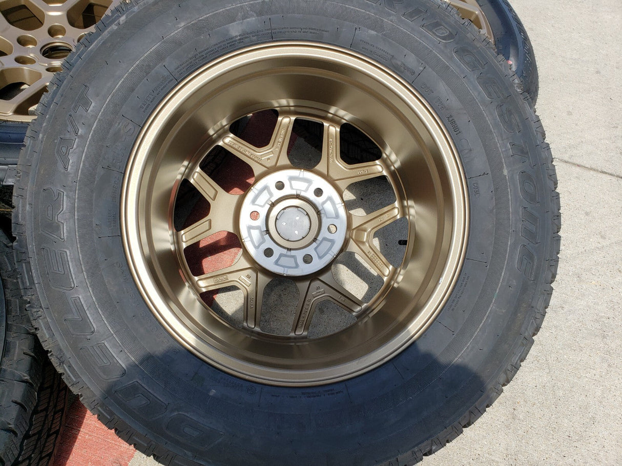 18" Ford Bronco BRONZE HERITAGE wheels rims tires 95213 Ranger tires NEW Texas Truck Tire