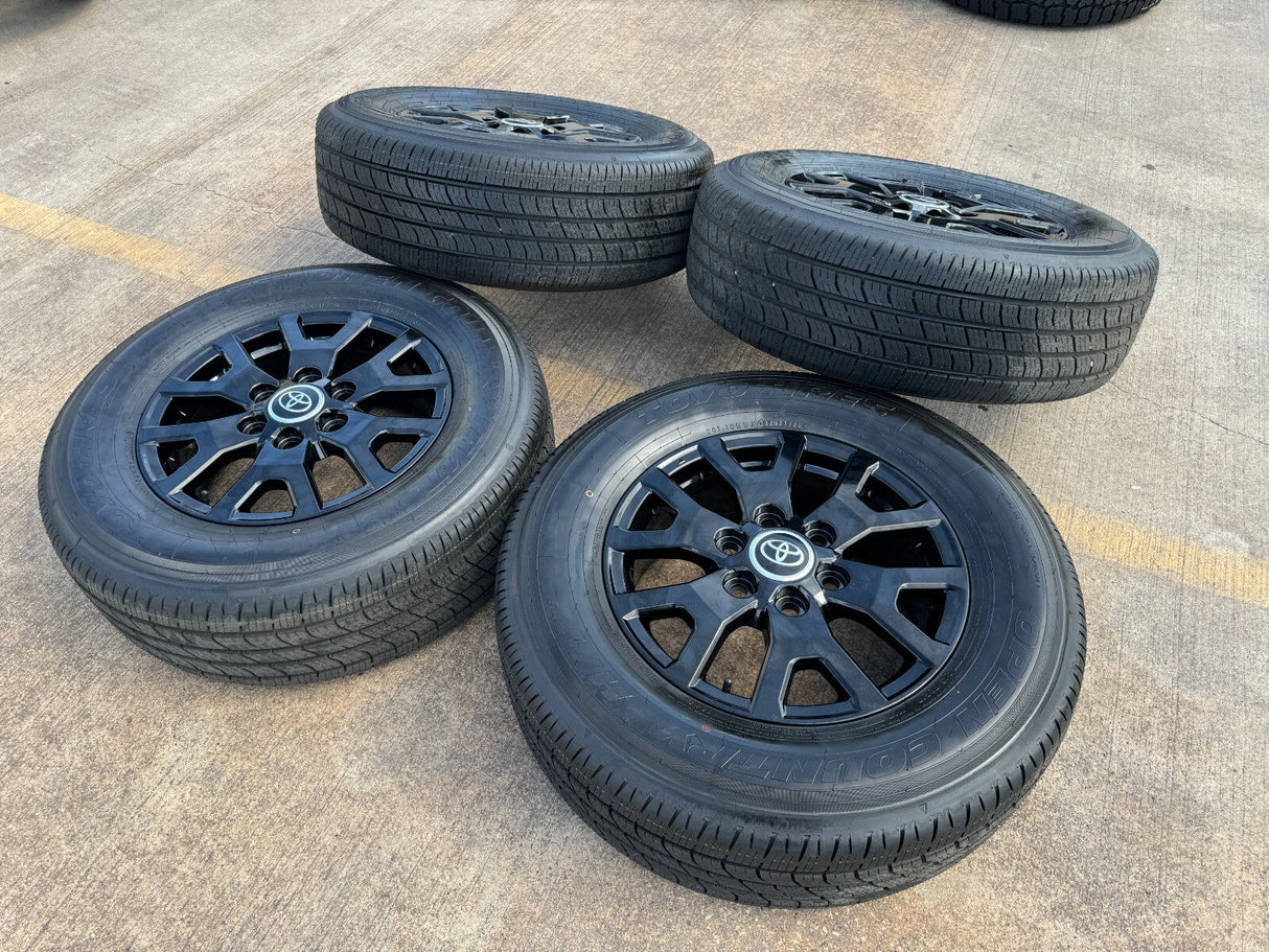 17" Toyota Tacoma 4Runner TRD Black OEM 94254 10637 wheels rims 2025 2026 NEW Texas Truck Tire