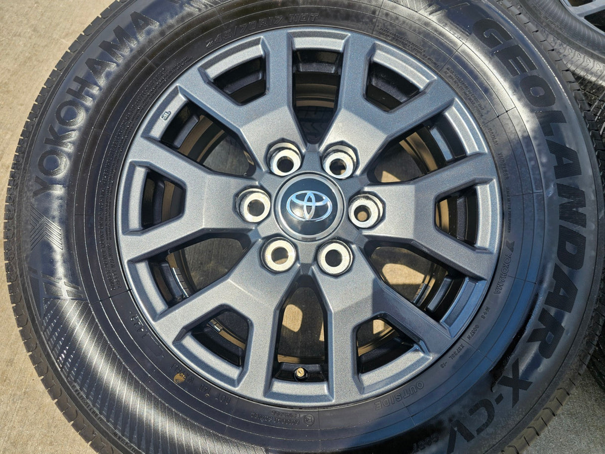 17" Toyota 4Runner Tacoma TRD OEM 94254 10637 wheels rims 2024 2025 2026 NEW Texas Truck Tire