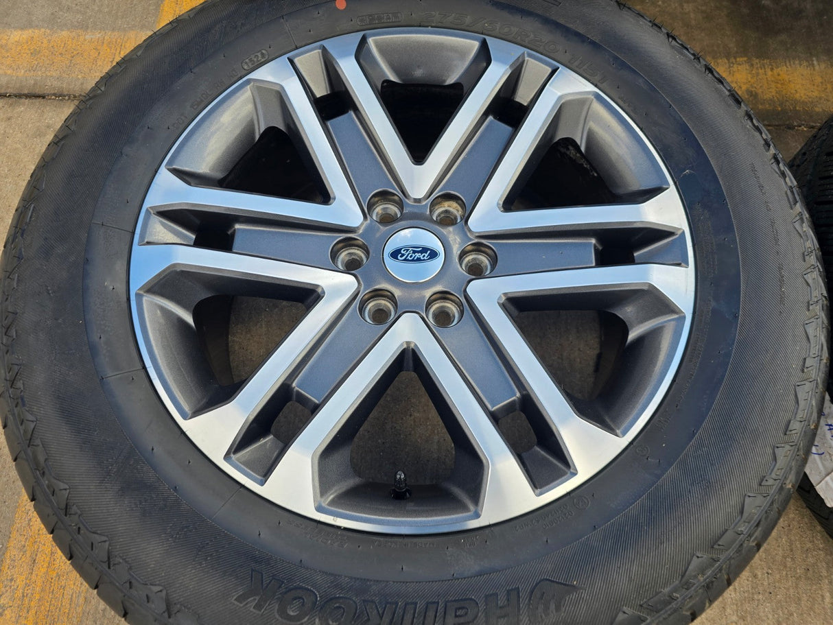 20" Ford F-150 OEM rims wheels 10345 95025 Expedition HANKOOK A/T2 Texas Truck Tire