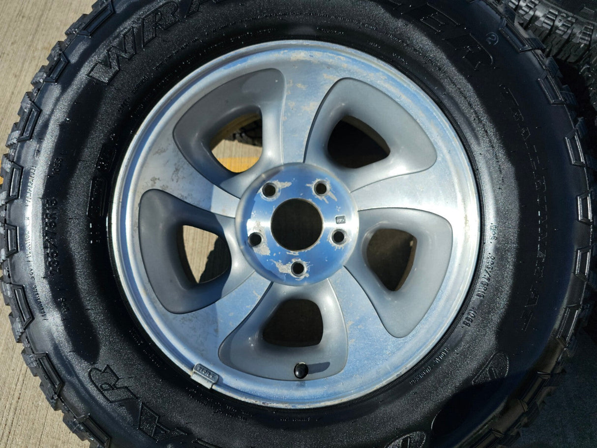 15" Chevy S10 Blazer Chevy wheels rims 5063 GMC NEW tires 5x120 5x4.75 2000 2004 Texas Truck Tire