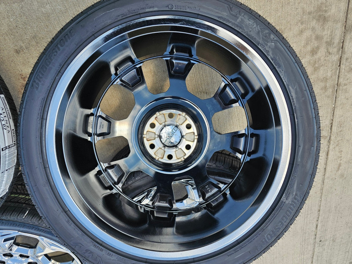 24" GMC Yukon Sierra Tahoe Cadillac Escalade V OEM wheels rims 2025 2026 NEW Texas Truck Tire