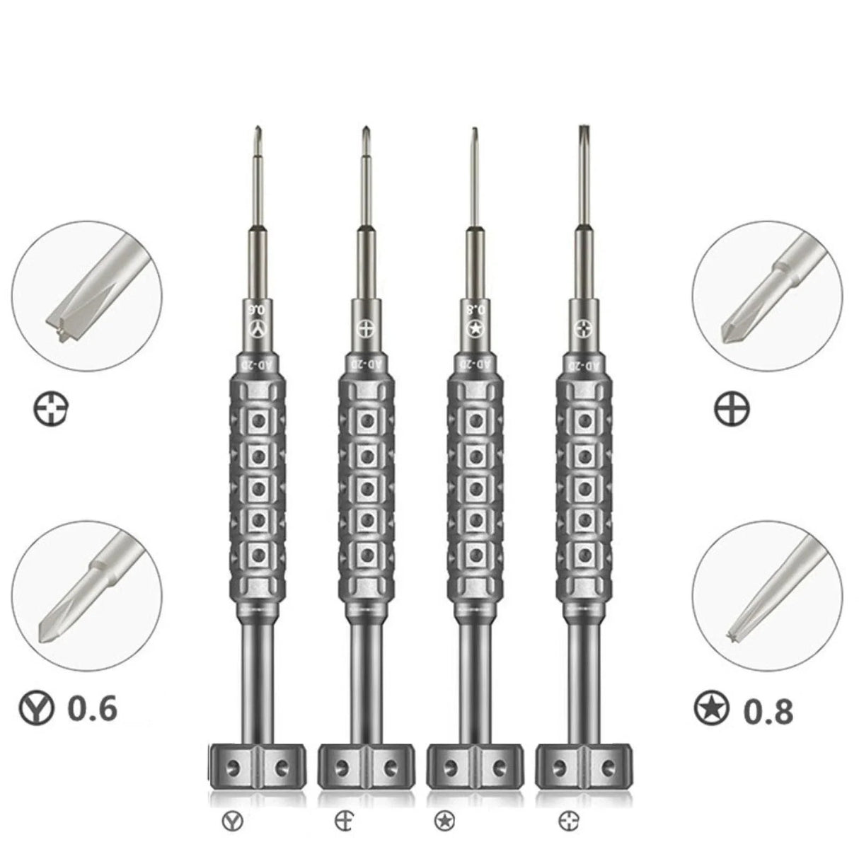 Precision Screwdriver 0.6mm Set – Anti-Slip Handle for Electronics Repair TekShack