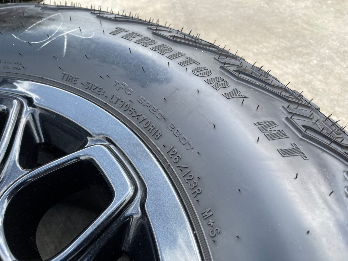 18" AEV Chevy BISON Trail Boss ZR2 2500 OEM wheels rims GMC Sierra GOODYEAR 35" Texas Truck Tire