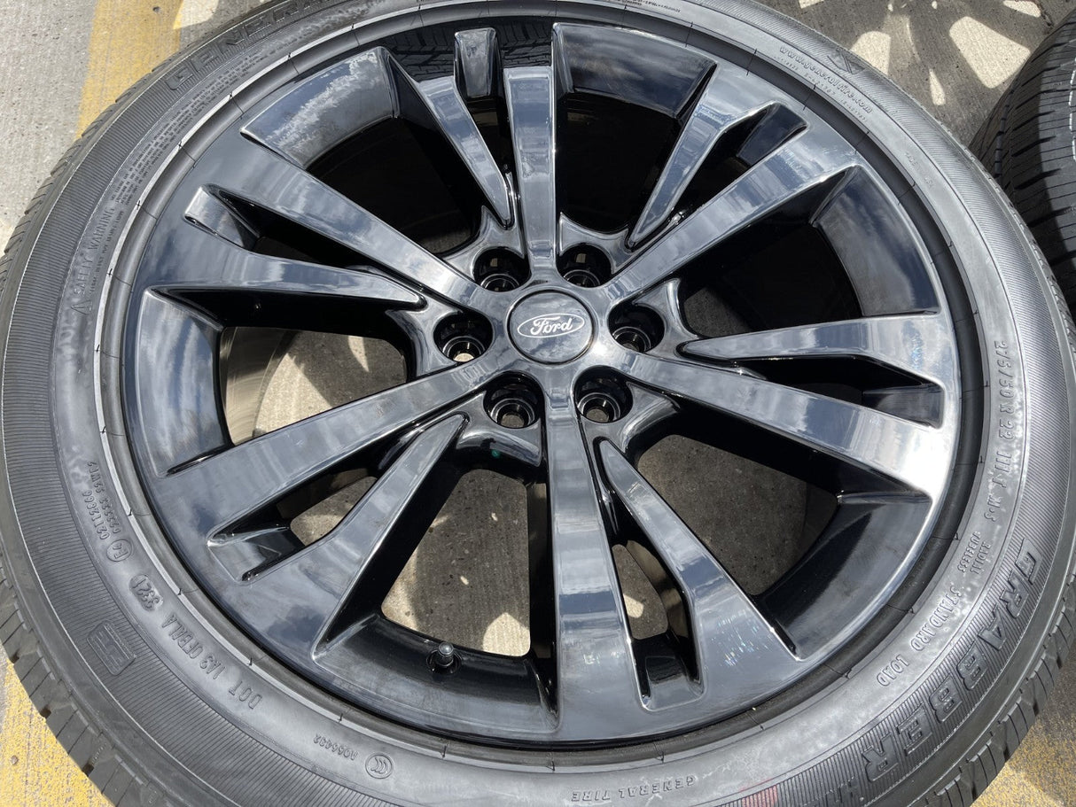 22" Ford F-150 LIMITED OEM rims wheels 10264 black Expedition NEW Texas Truck Tire