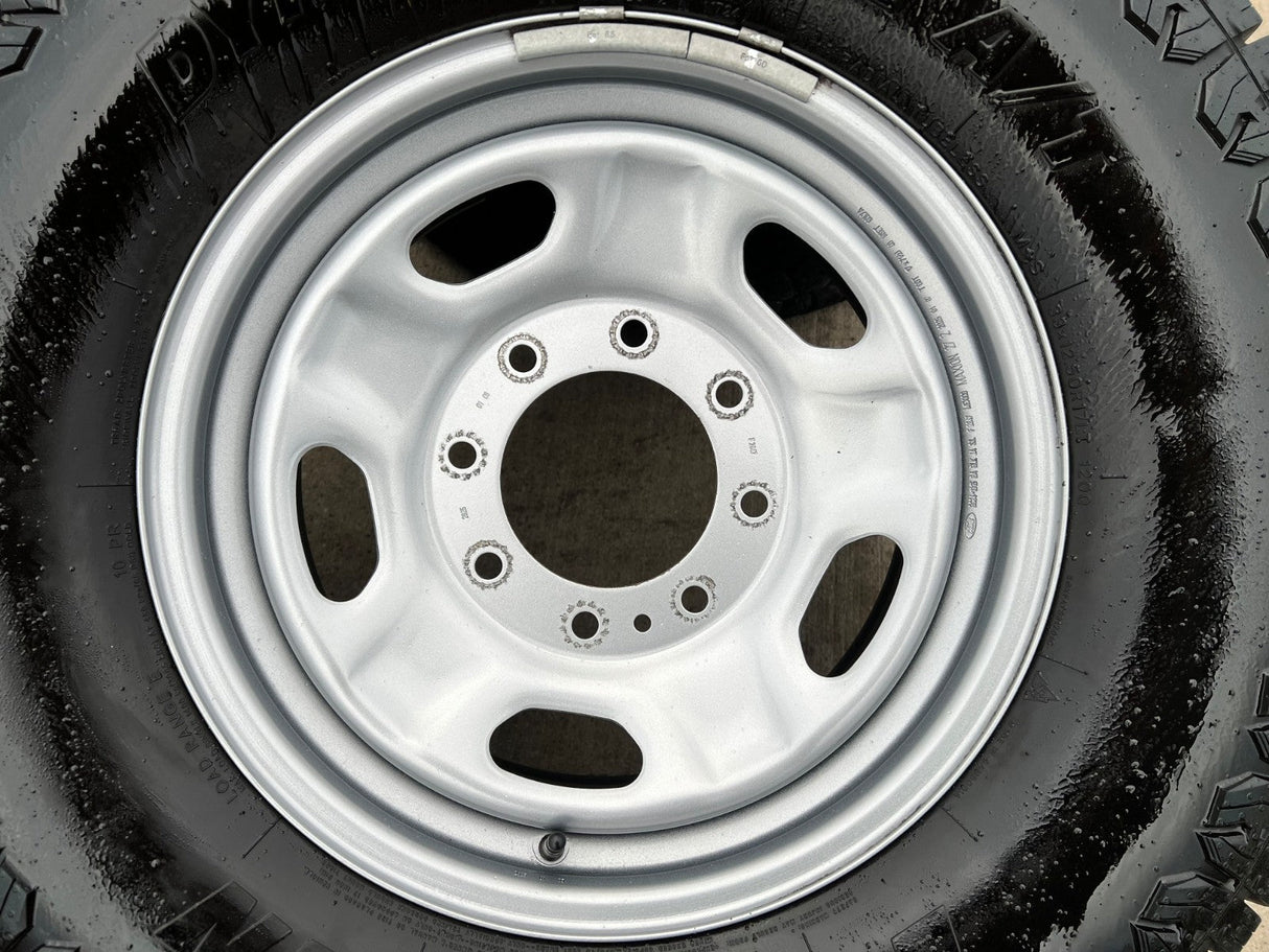 17" Ford F-250 F-350 OEM 3828 wheels rims tires A/T 33" Texas Truck Tire