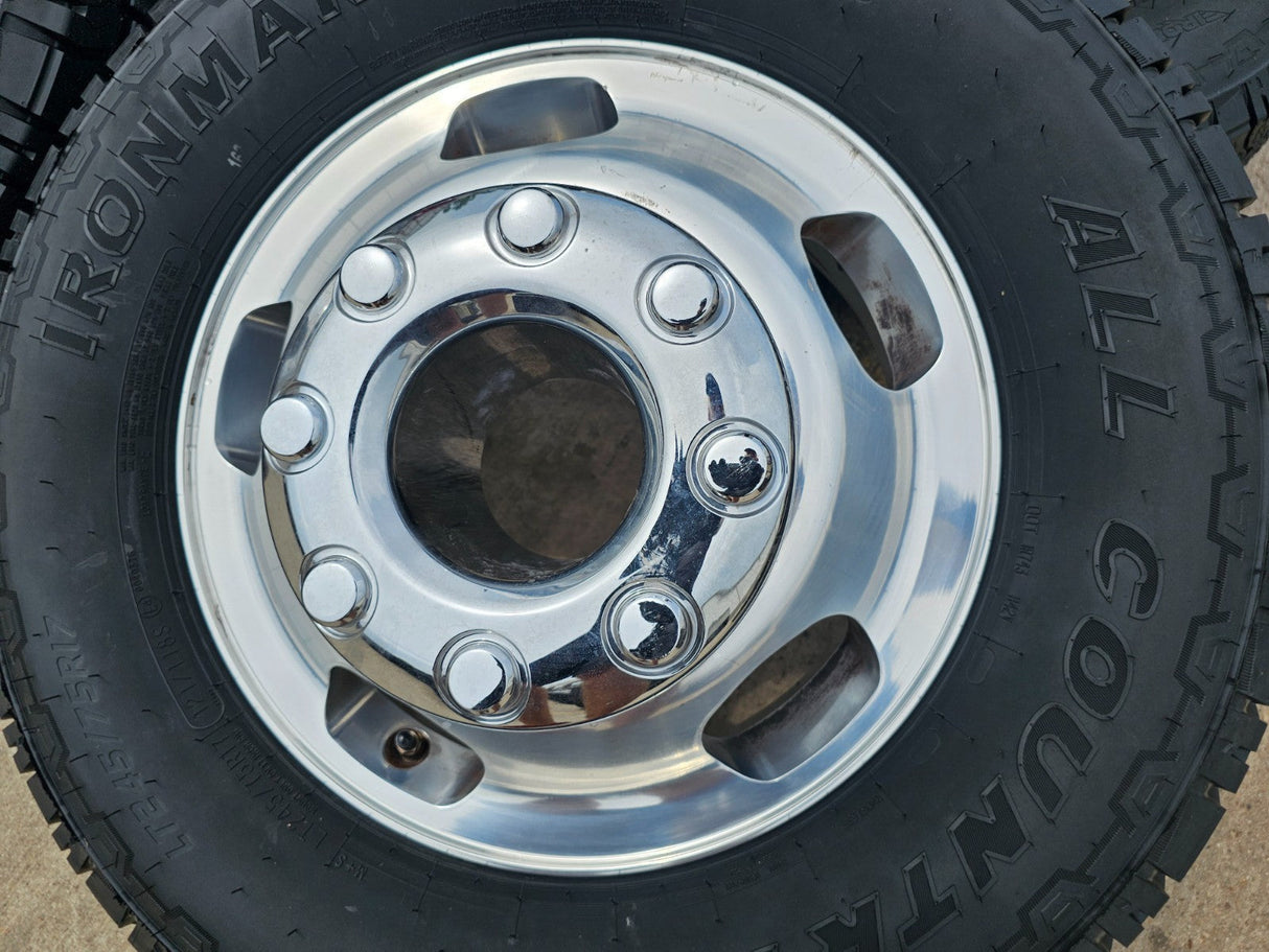 17" Ford F-350 Dually OEM 10477 10478 rims wheels 2024 2025 2026 IRONMAN A/T NEW Texas Truck Tire