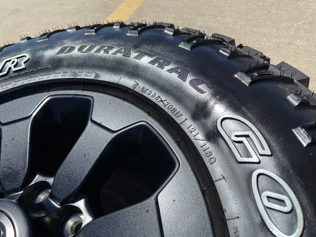 17" Ram 2500 3500 Laramie Power Wagon OEM wheels rims 2599 tires 2024 2025 NEW Texas Truck Tire