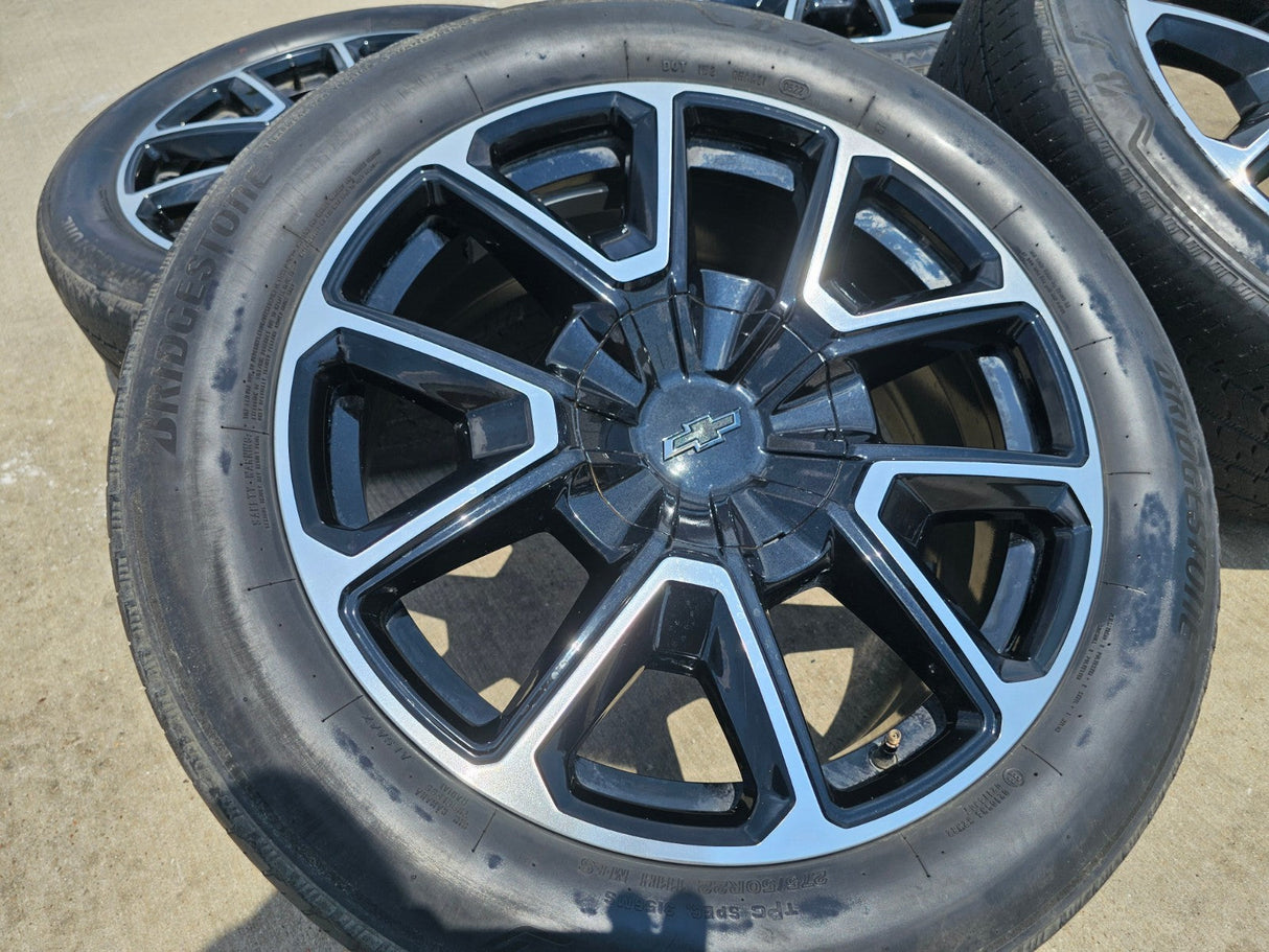 22" Chevy Tahoe Suburban RST OEM 14035 wheels rims Silverado 2023 2024 2025 2026 Texas Truck Tire