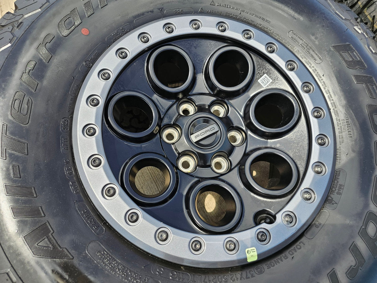 17" Ford F-150 Raptor OEM BEADLOCK 10612 rims wheels BFG KO2 37" NEW Texas Truck Tire