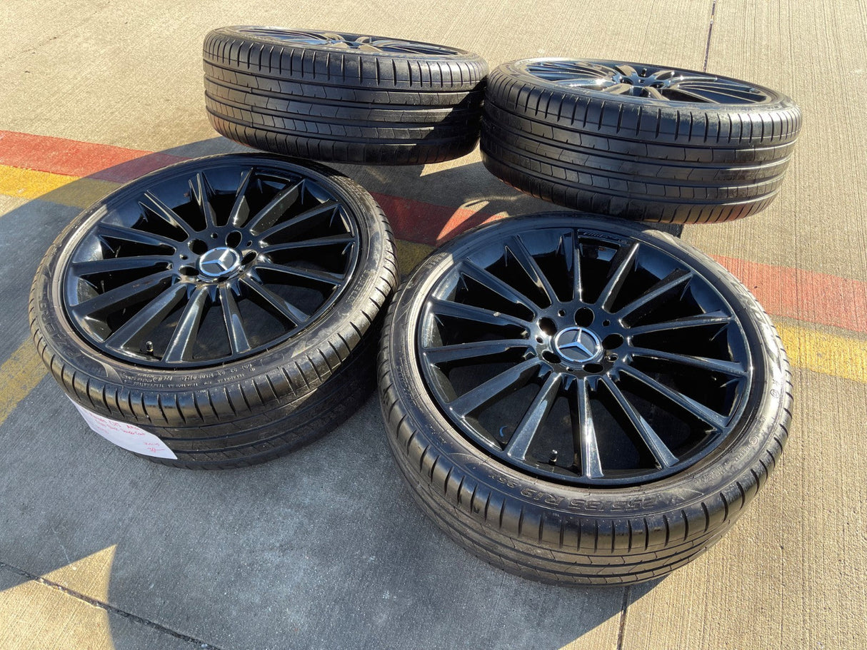 19" Mercedes AMG C E S Class OEM 85450 85451 wheels rims tires PIRELLI Texas Truck Tire