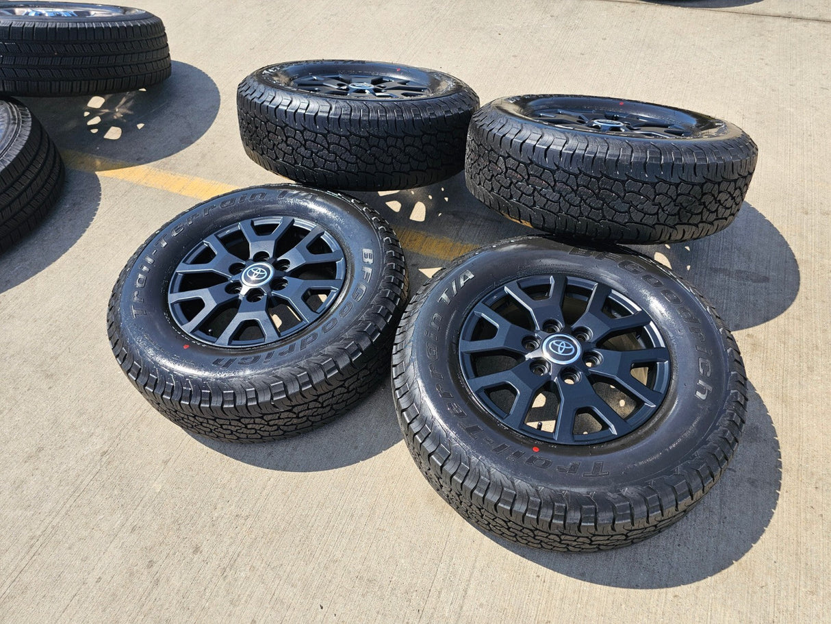17" Toyota Tacoma 4Runner TRD OEM 10637 94254 wheels rims 2025 2026 NEW BFG Texas Truck Tire