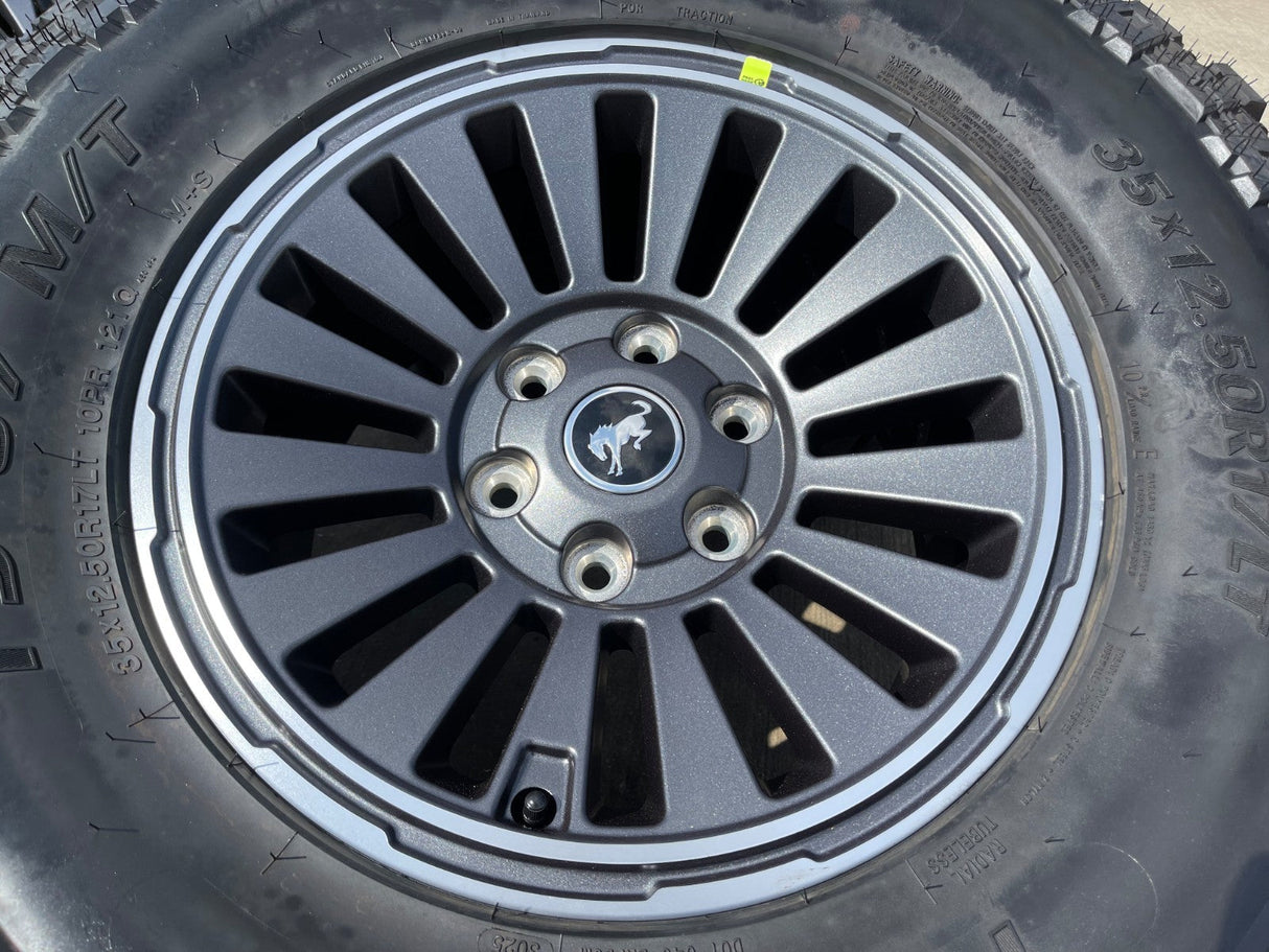 17" Ford Bronco HERITAGE Edition wheels rims 2024 2025 2026 tires 35" Texas Truck Tire