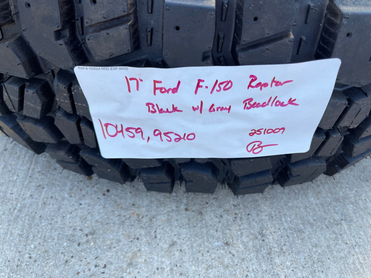 17" Ford F-150 Raptor OEM BEADLOCK rims wheels 10459 95210 M/T2 37" tires NEW Texas Truck Tire