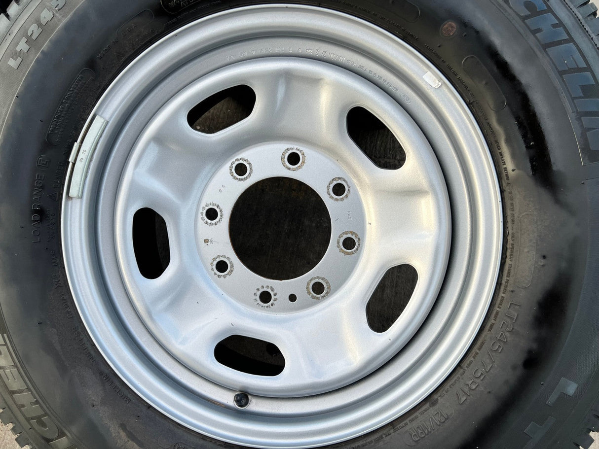 17" Ford F-250 F-350 OEM 3828 wheels rims tires MICHELIN LTX A/T2 Texas Truck Tire