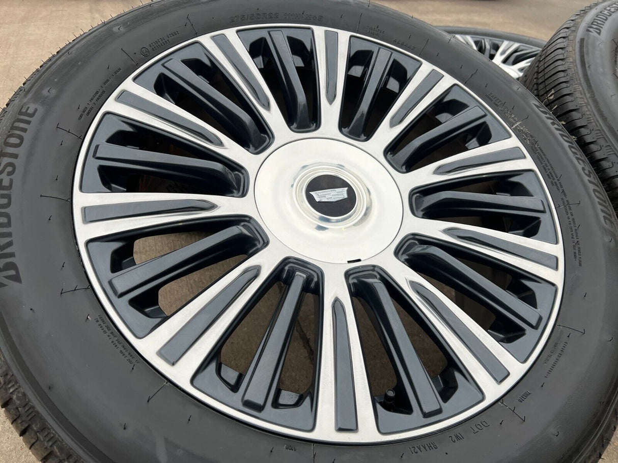 22" Cadillac Escalade Platinum OEM 4876 95167 wheels rims 2022 2023 2024 NEW Texas Truck Tire