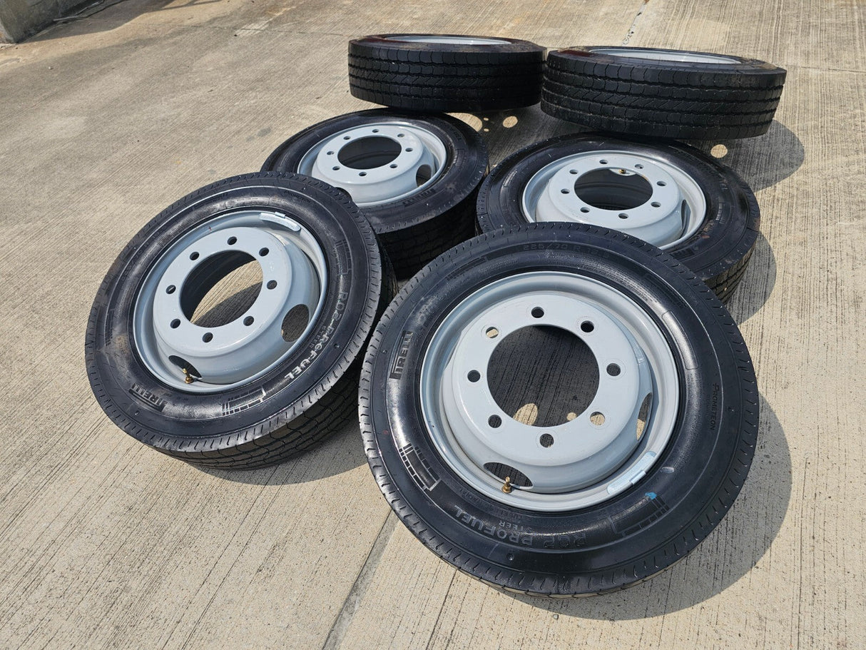 19.5" Chevy Silverado 4500HD 5500HD 6500HD rims wheels 8x275 OEM 2024 2025 NEW Texas Truck Tire