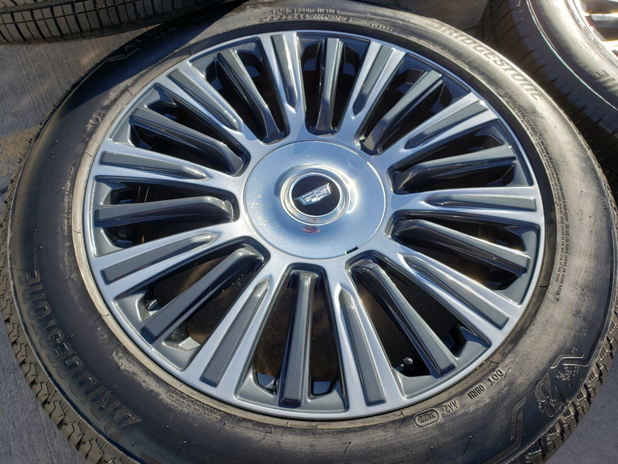 22" Cadillac Escalade Platinum OEM 4876 95167 wheels rims 2021 2022 2023 2024 Texas Truck Tire