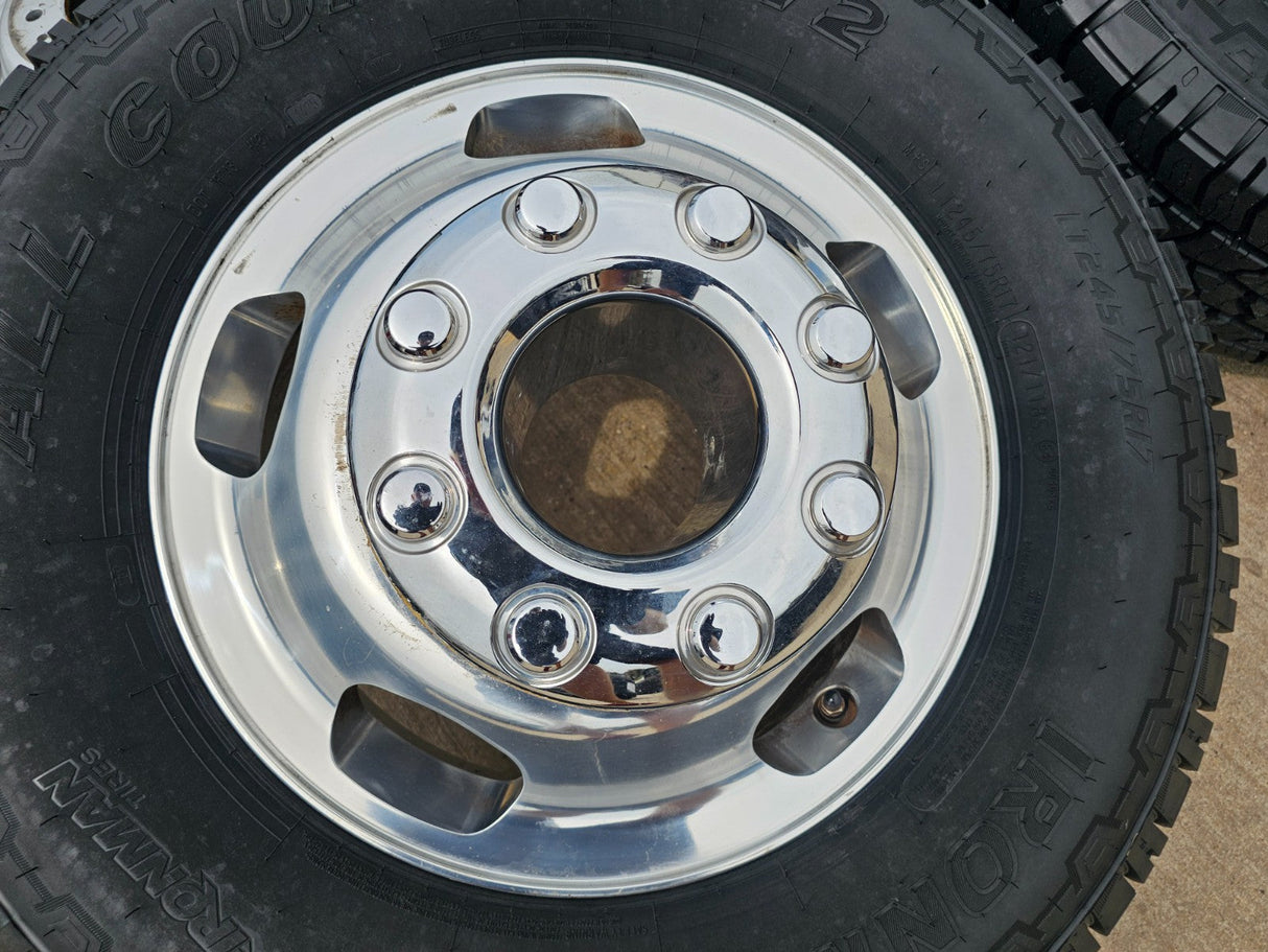 17" Ford F-350 Dually OEM 10477 10478 rims wheels 2024 2025 2026 IRONMAN A/T NEW Texas Truck Tire