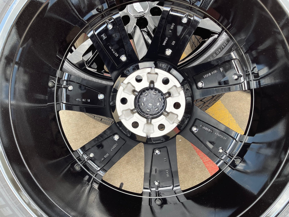 24" Cadillac Escalade V OEM wheels rims black tires 2024 2025 2026 NEW MICHELIN Texas Truck Tire