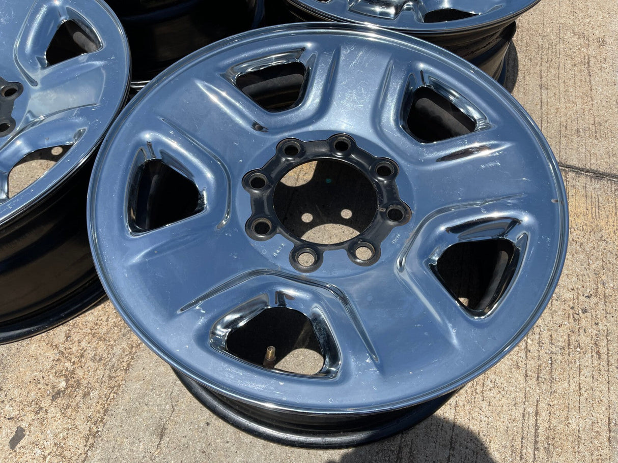 18" Dodge Ram 2500 3500 STEEL chrome OEM 2473 wheels rims Texas Truck Tire