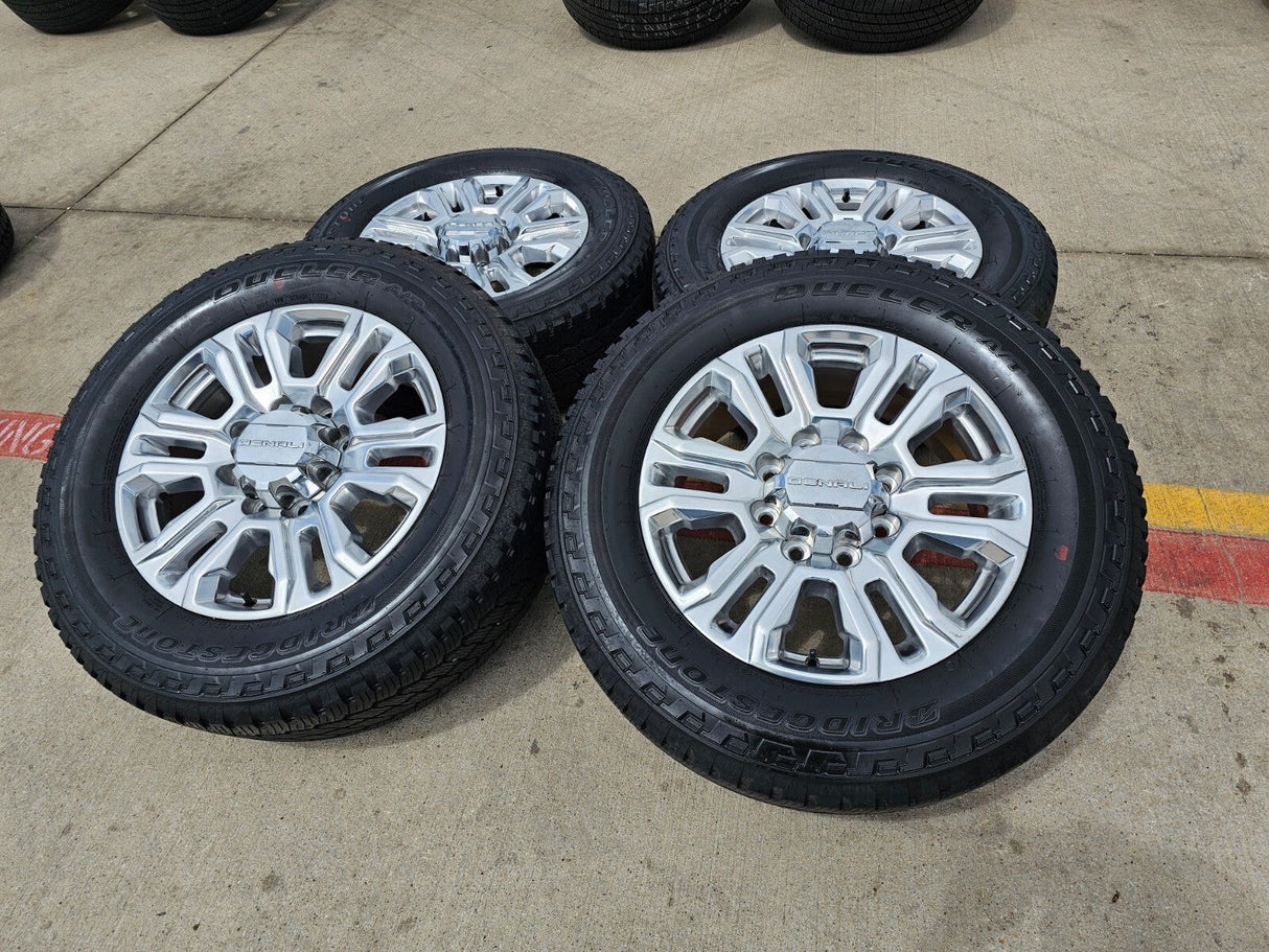 20" GMC Sierra Denali 2500 3500 OEM 5957 wheels rims tires 2022 2023 2024 2025 Texas Truck Tire