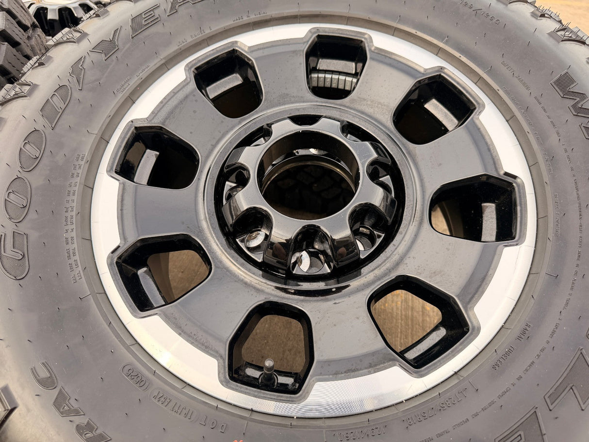18" Ford F-250 F-350 OEM TREMOR rims wheels 10482 DURATRAC R/T 35" 2025 2026 Texas Truck Tire