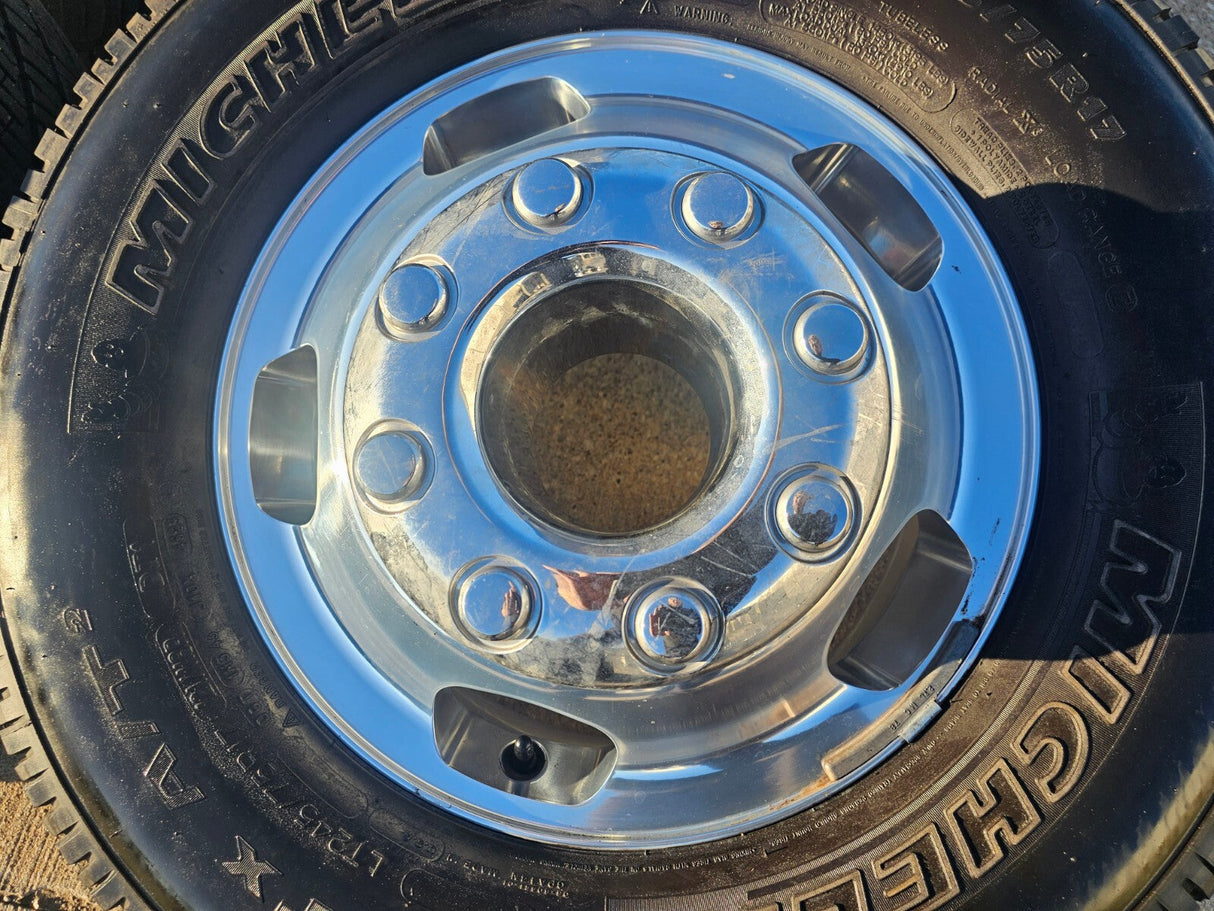 17" Ford F-350 Dually OEM 10477 10478 rims wheels MICHELIN 2023 2024 2025 2026 Texas Truck Tire