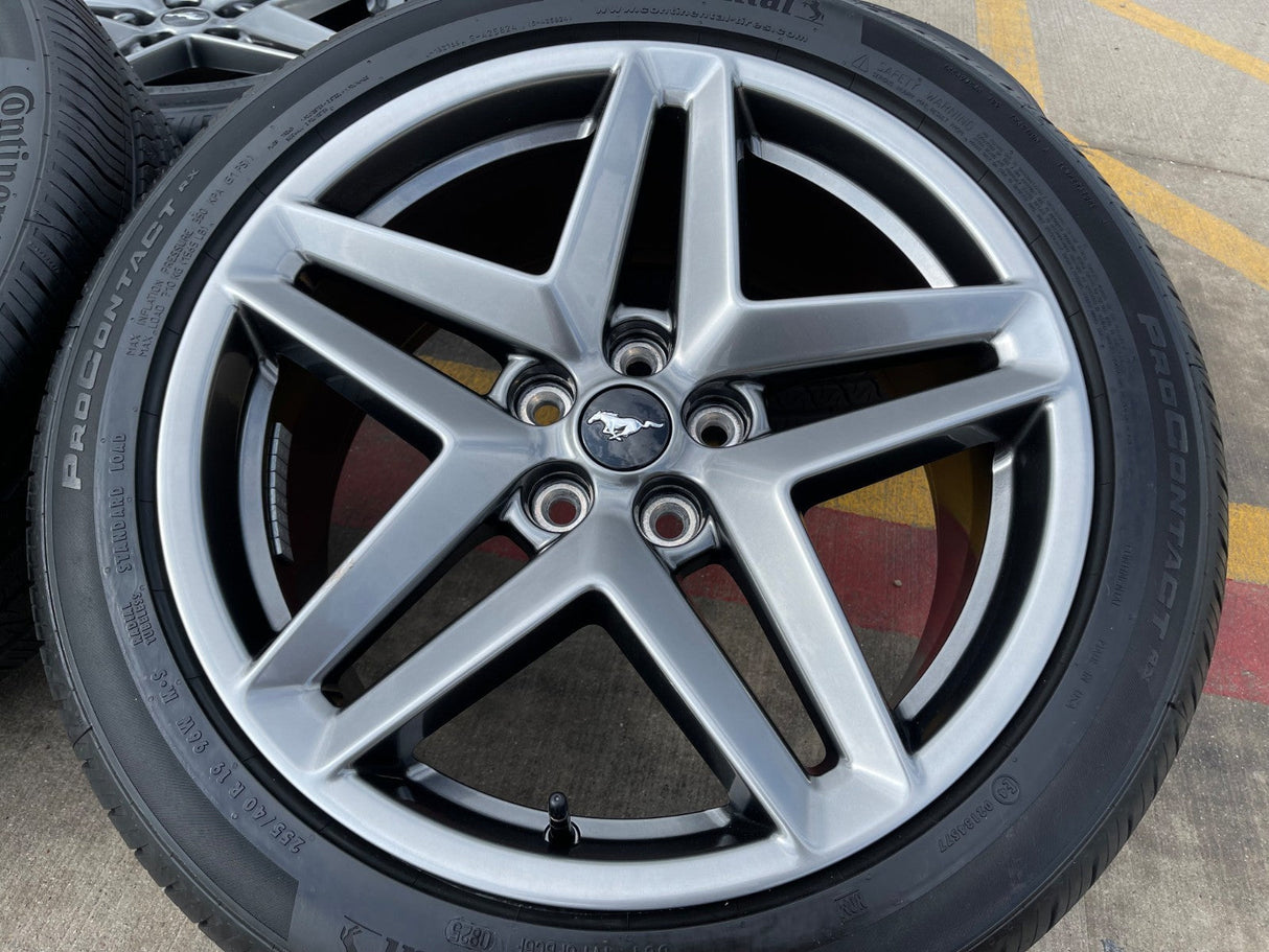 19" Ford Mustang Stealth GT OEM 10595 wheels rims CONTINENTAL 2024 2025 2026 NEW Texas Truck Tire